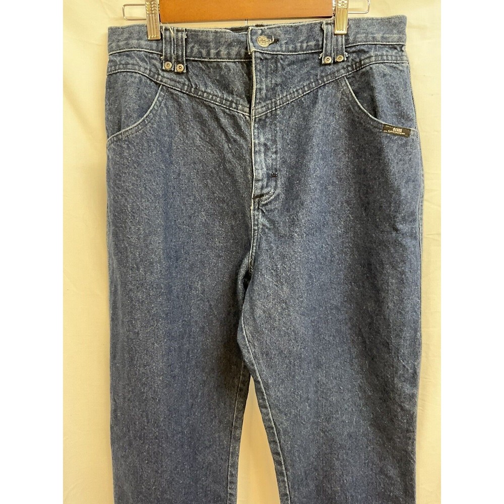 Ozark Mountain Womens Size 15/16 (32x33) Bareback Denim Blue Jeans Made in USA